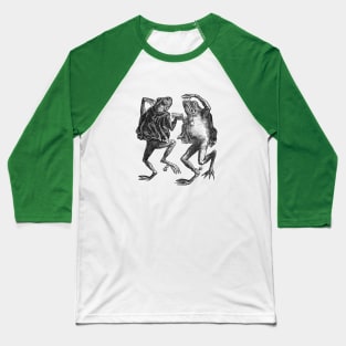 Toads Dancing On The Sabbath Dictionnaire Infernal Illustration Baseball T-Shirt